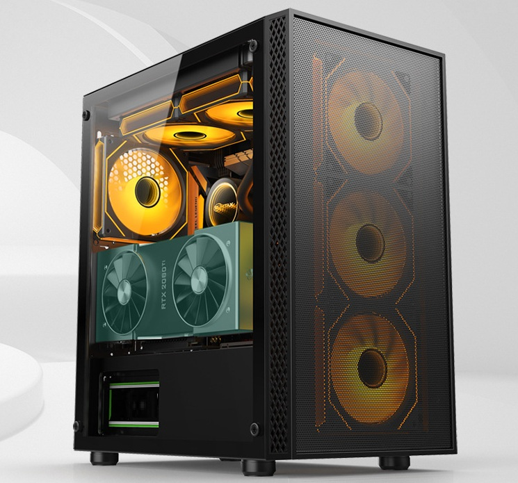 AZTECH 600w SKYLINE AZT04 RGB Gaming Mid-Tower Pc Kasası