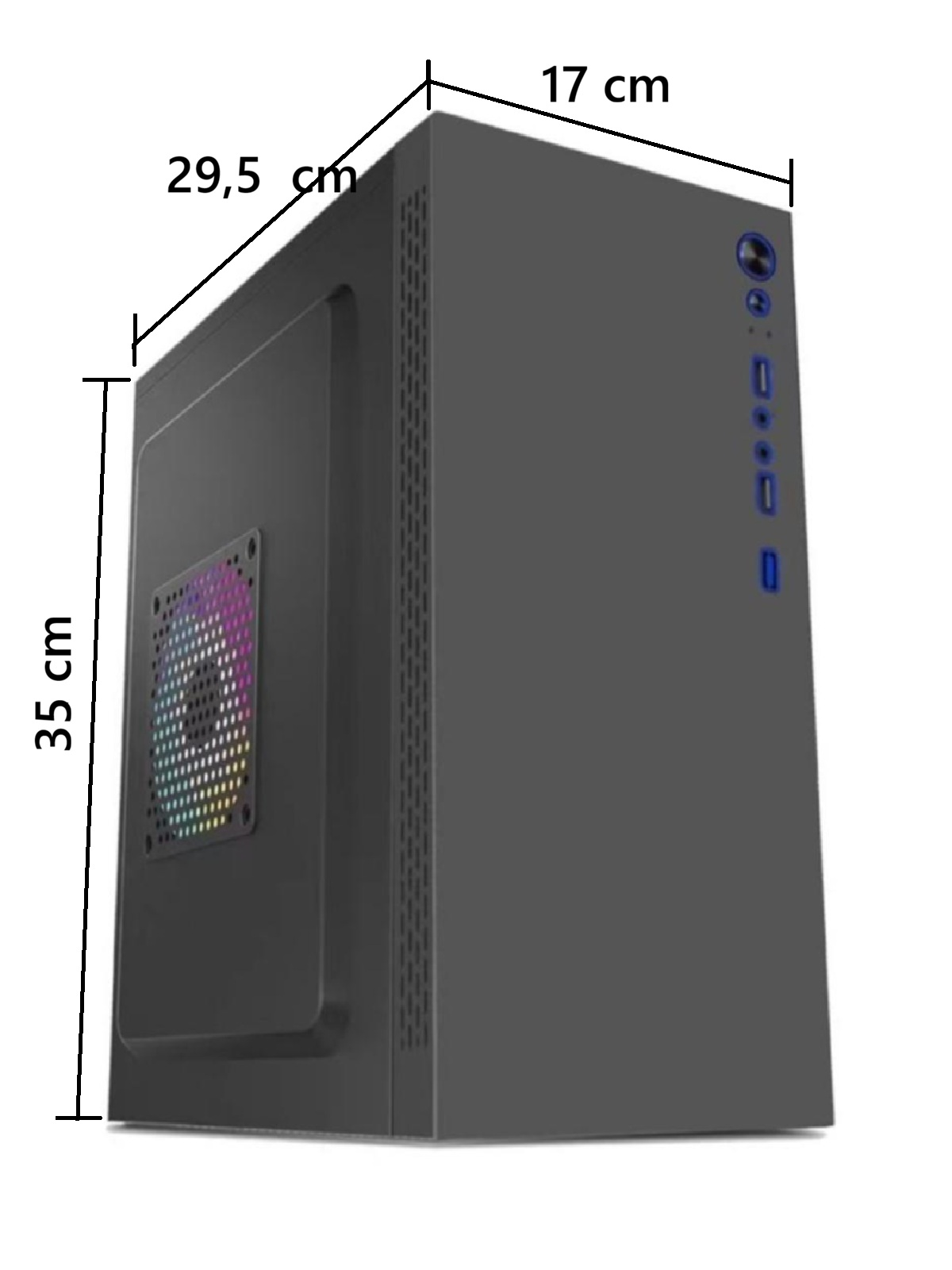 AZTECH 600w TITAN AZT02 Standart Micro-Tower PC Kasası