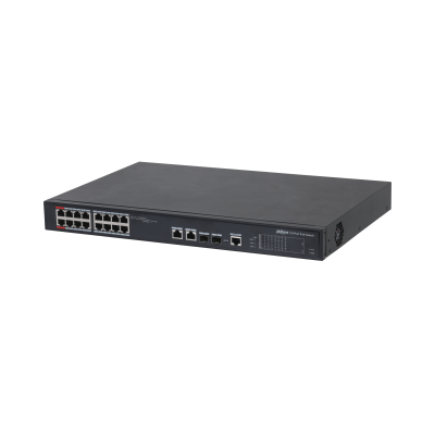 DAHUA 16port 240w FULL PoE PFS4218-16ET-240-V2 GIGABIT 2X SFP Yönetilebilir Switch
