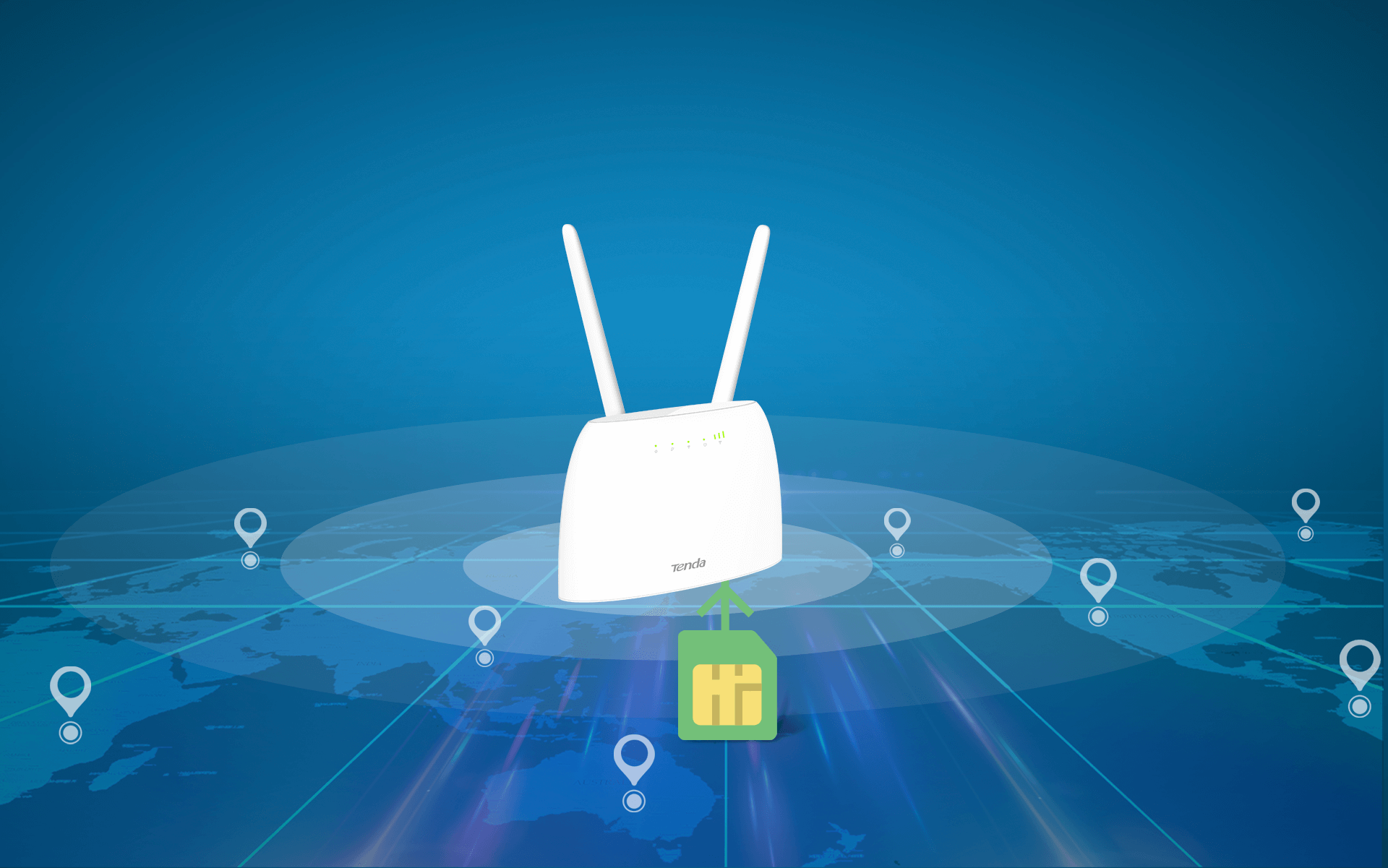 TENDA 4G06 Wıfı4 N300 4G VoLTE Router
