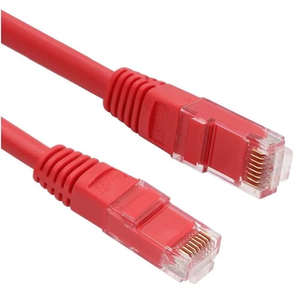 ODS 0.5metre CAT6 Utp LSZH Saf Bakır Kırmızı Patch Kablo  (5'li paket)