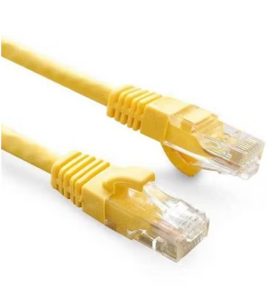 ODS 0.5metre CAT6 Utp LSZH Saf Bakır Sarı Patch Kablo (5'li paket)