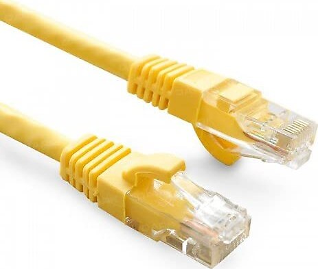 ODS 2metre CAT6 Utp LSZH Saf Bakır Sarı Patch Kablo  (5'li paket)