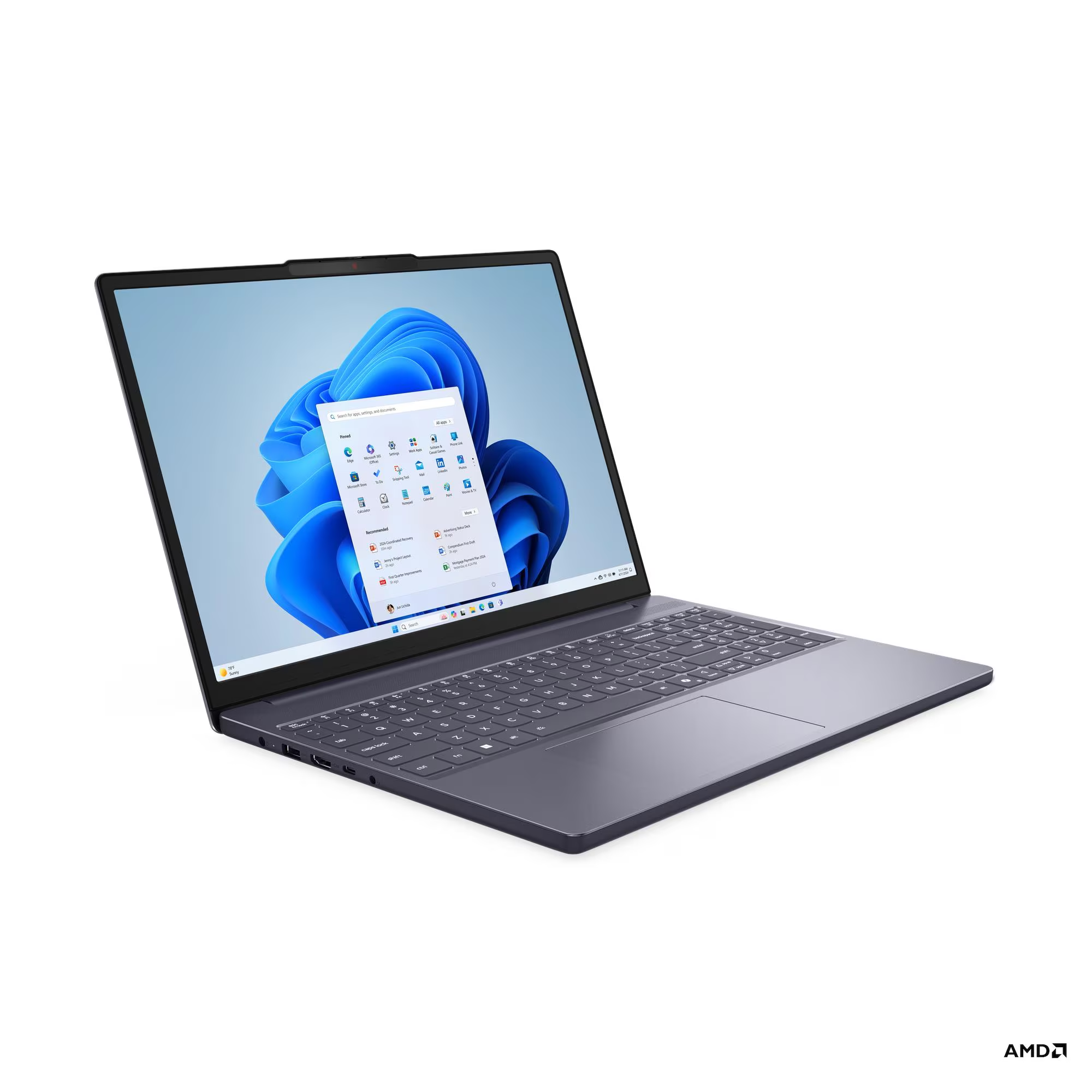 LENOVO 15.3" RYZEN 7 7735HS 16GB DDR5 RAM- 512GB M2 NVME- O/B UHD FDOS / IDEAPAD SLIM 3 83K70098TR