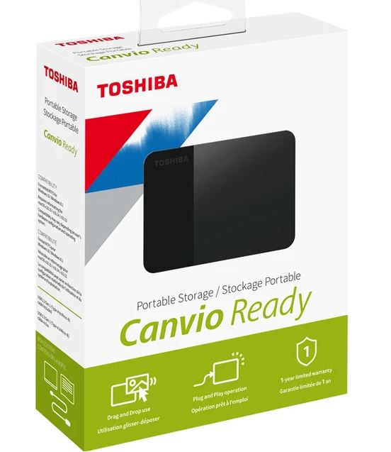 TOSHIBA 1TB 2.5" Canvio Ready HDTP310EK3AA USB 3.0 Harici Disk