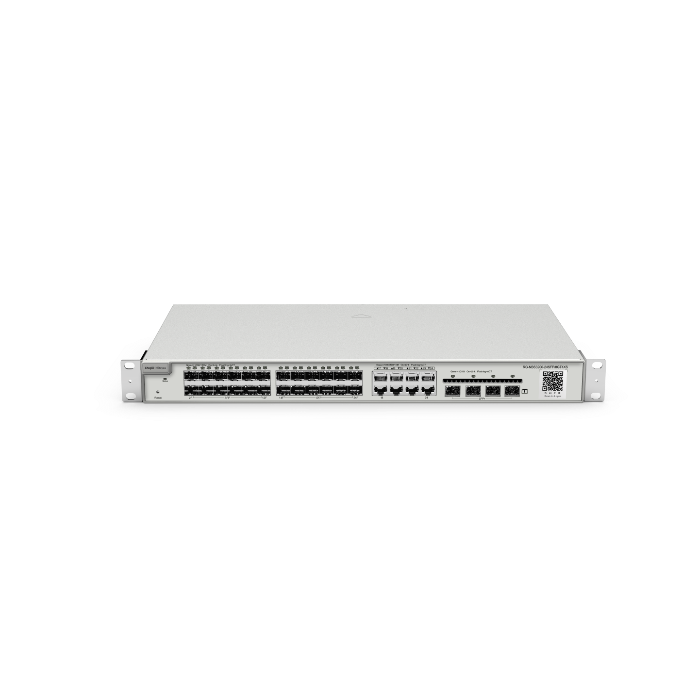 RUIJIE 24port GIGABIT 24X SFP / 4X 10GbE Yönetilebilir Switch RG-NBS3200-24SFP/8GT4XS