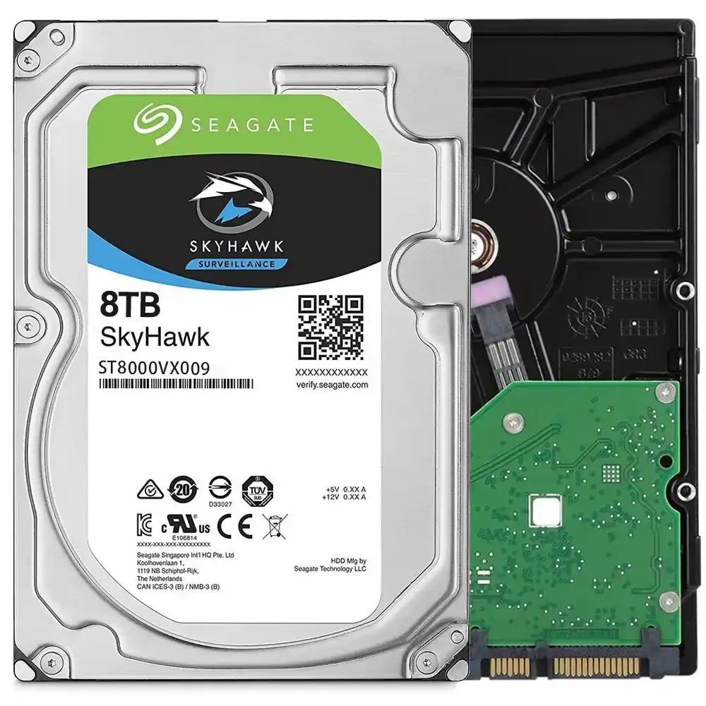 SEAGATE 3.5" 8TB SKYHAWK ST8000VX009 5400 RPM 256MB SATA-3 Güvenlik Diski