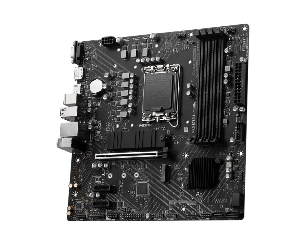 MSI PRO B760M-P DDR4 HDMI DP PCIe 16X v4.0 1700p mATX