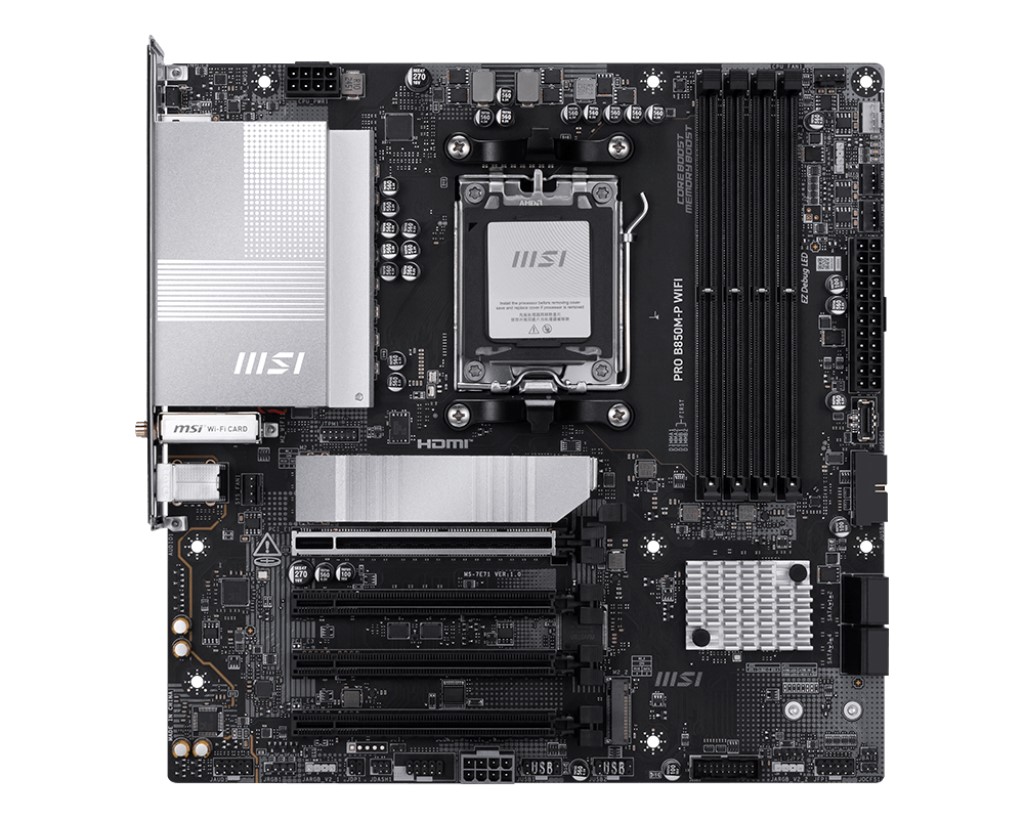MSI PRO B850M-P WIFI DDR5 HDMI-DP PCIE 5.0 AM5 MATX