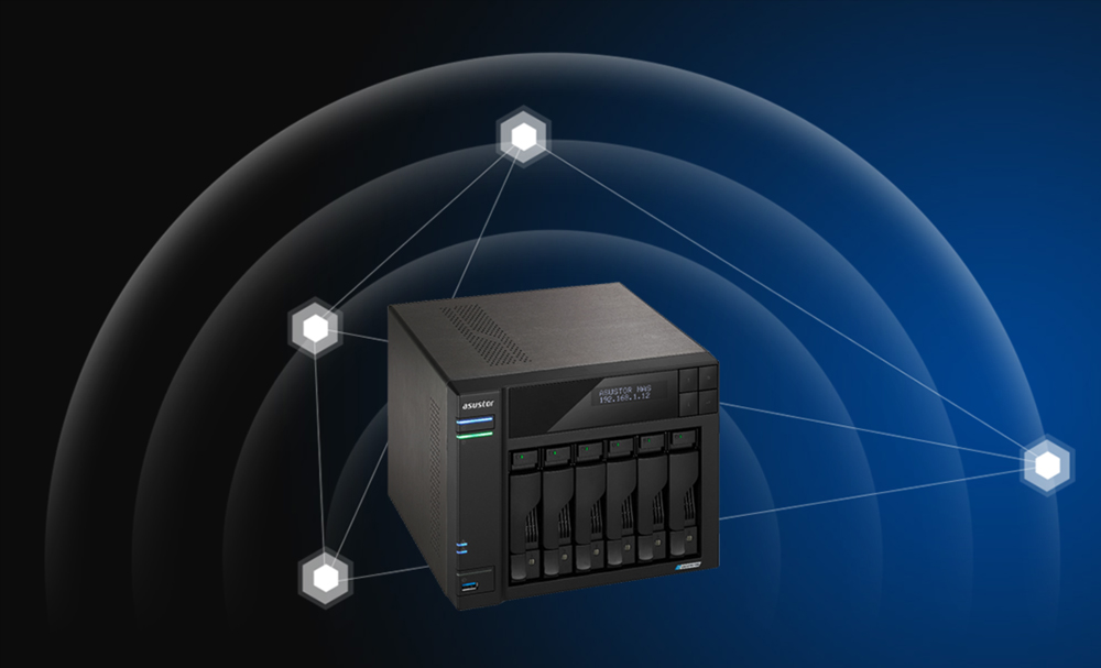 ASUSTOR AS6706T CELERON QC- 8 GB RAM- 6-diskli Nas Server (Disksiz)