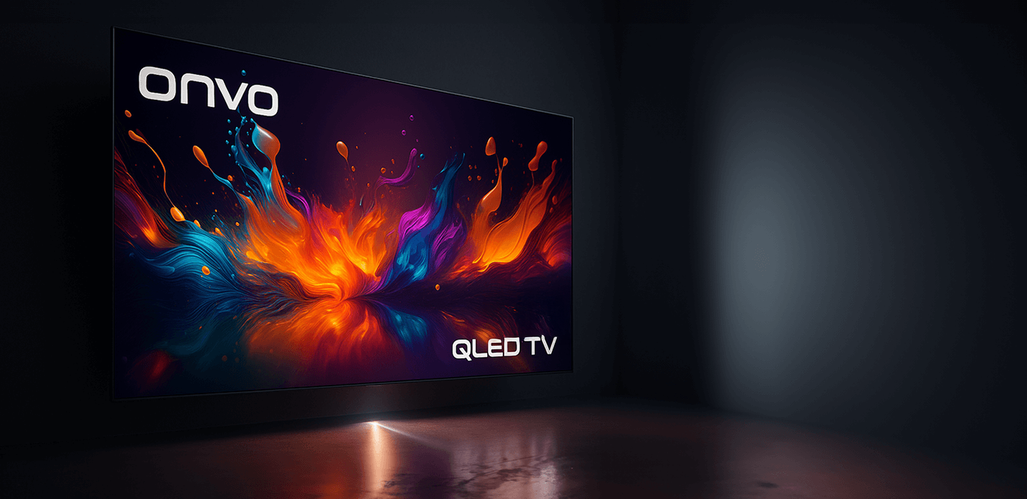 ONVO 55VQ90F3UA 55'' 140 Ekran Uydu Alıcılı 4K Ultra HD Google Smart QLED TV