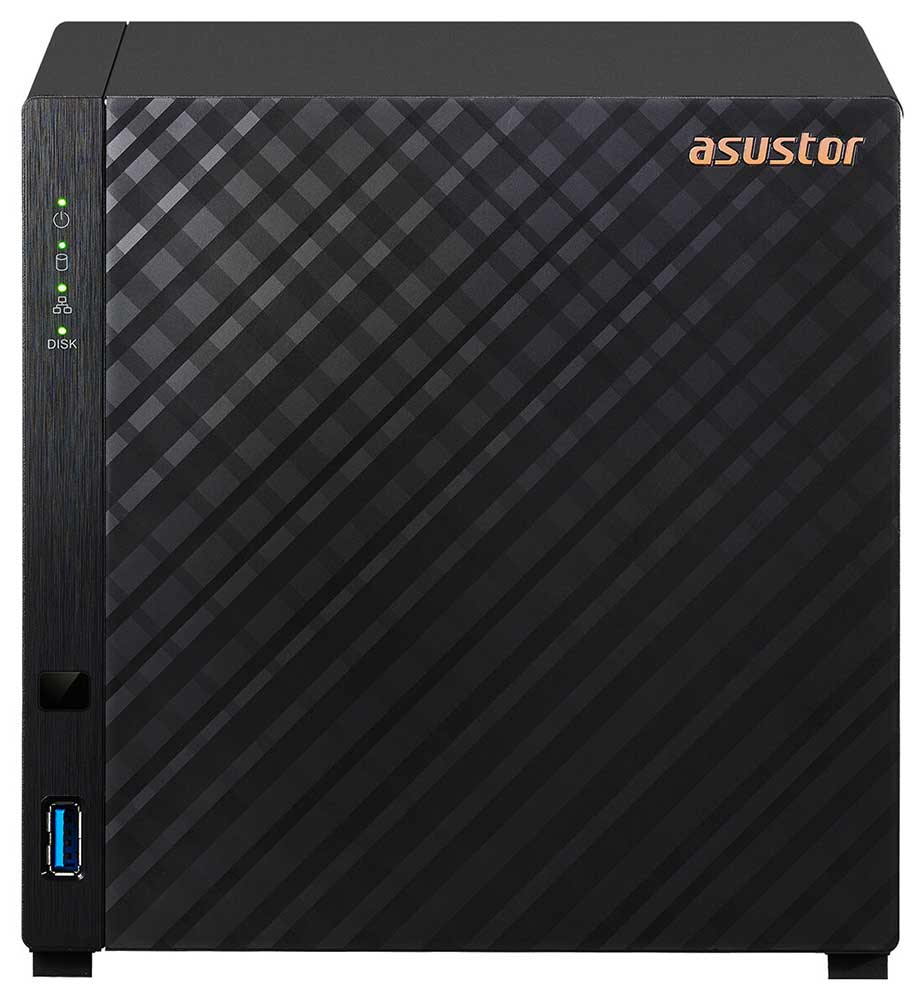 ASUSTOR 4diskli Realtek QC-1GB RAM-2.5GbE Nas Server AS1204T
