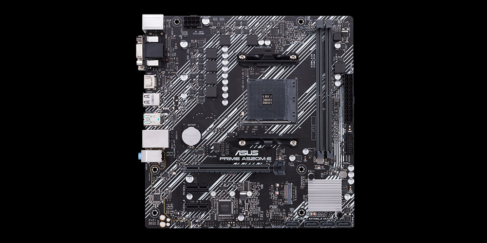 ASUS A520M-E PRIME CSM DDR4 HDMI DP PCIE 4.0 AM4 mATX