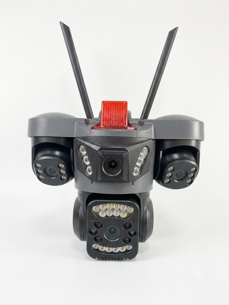 VIVA 4MP 4Lens PT Speed Dome 4G Solar Kamera SIM-864 ikinci görünüm