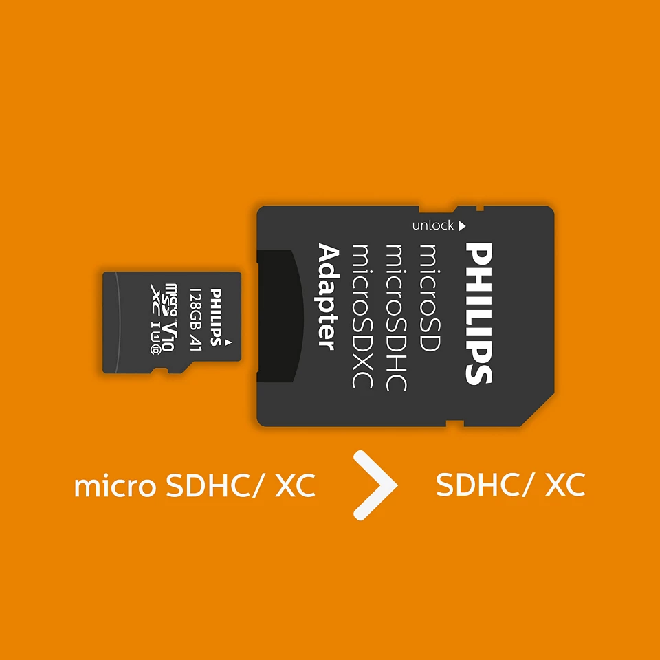 PHILIPS MicroSD 128GB FM12MP45B/00 Class10 Hafıza Kartı