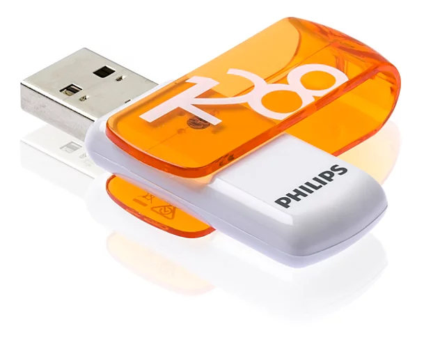 PHILIPS 128GB USB 2.0 Vivid FM12FD05B/00 Turuncu Taşınabilir Bellek ikinci görünüm