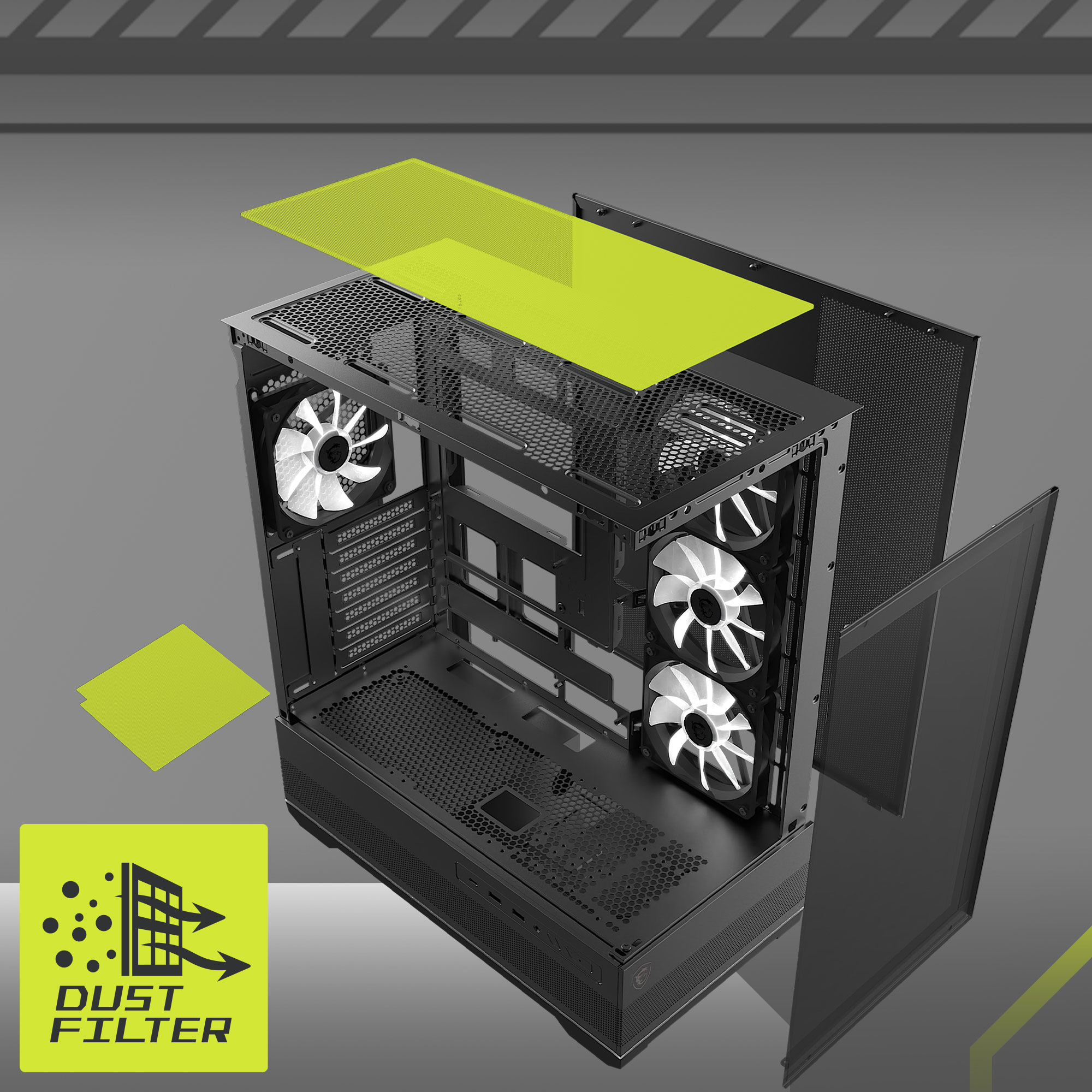 MSI MAG PANO 110R PZ Gaming Mid-Tower PC Kasası