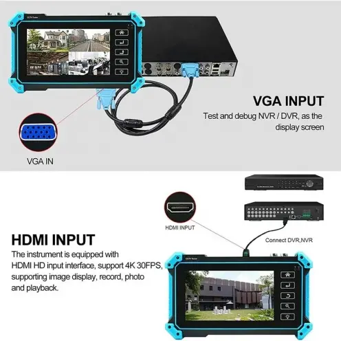UPTECH 5.4" IPS Dokunmatik AIO CCTV Test Cihazı IPC-5100C Plus