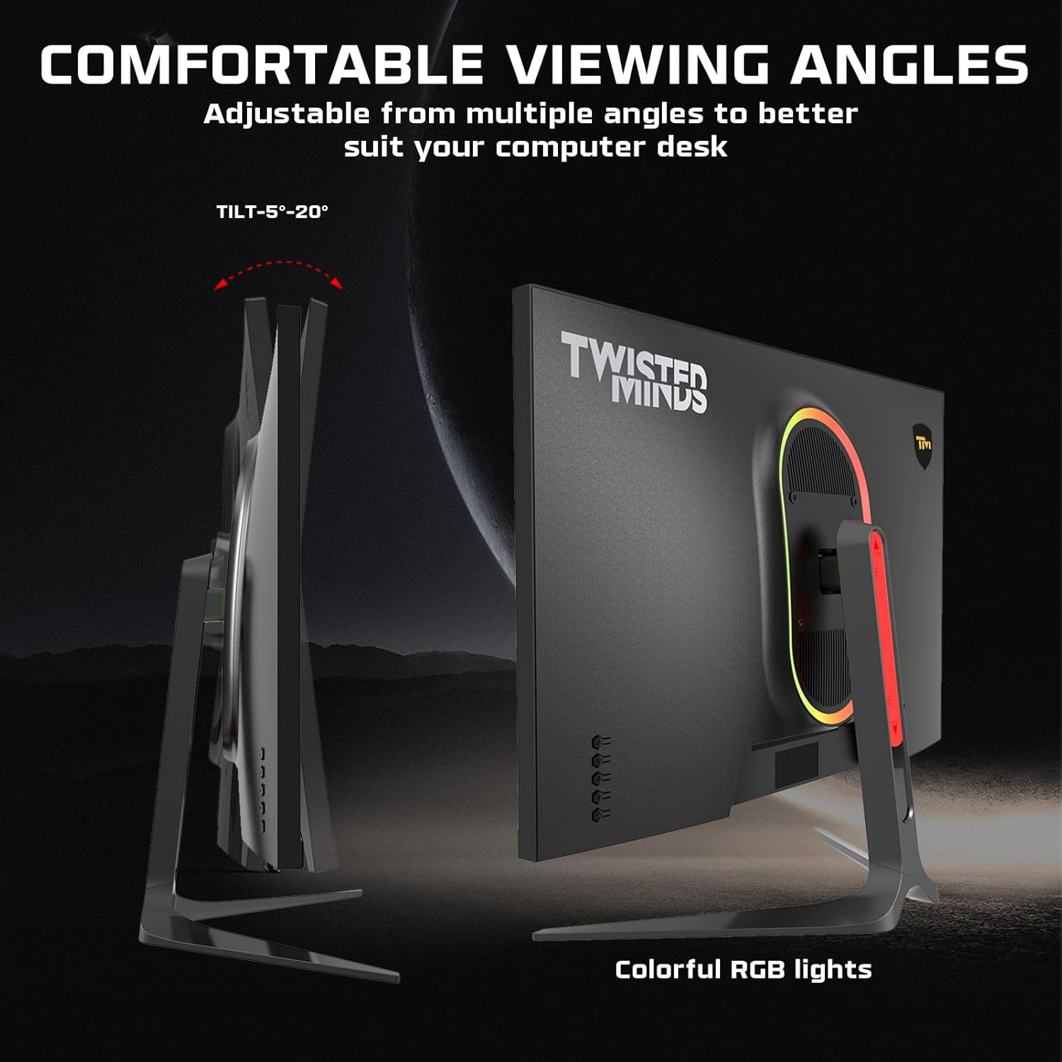 TWISTED 27" IPS TM27QHD180IPS 0.5ms 180Hz HDMI-DP  Gaming Monitör (2560X1440)