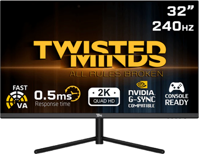 TWISTED 32" VA TM32QHD240VA 0.5ms 240Hz HDMI-DP  Gaming Monitör (2560X1440)