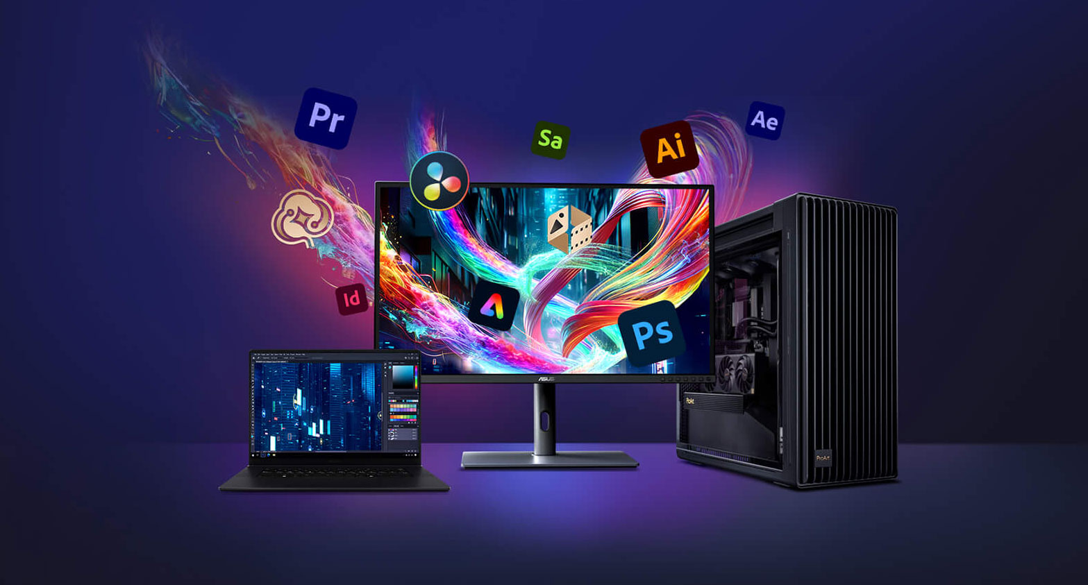 ASUS 27" IPS PROART PA27JCV 5MS 60Hz HDMI-DP-USB-C Pivot Grafik Tasarım Monitör 5120x2880