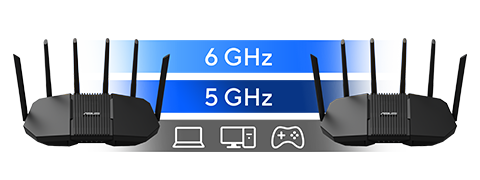 ASUS RT-BE90U Wıfı7 BE9400 AIMESH Router / 90IG0A30-MO9C10