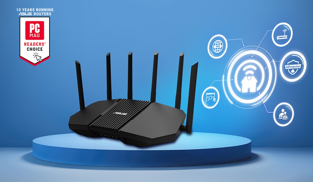 ASUS RT-BE90U Wıfı7 BE9400 AIMESH Router / 90IG0A30-MO9C10