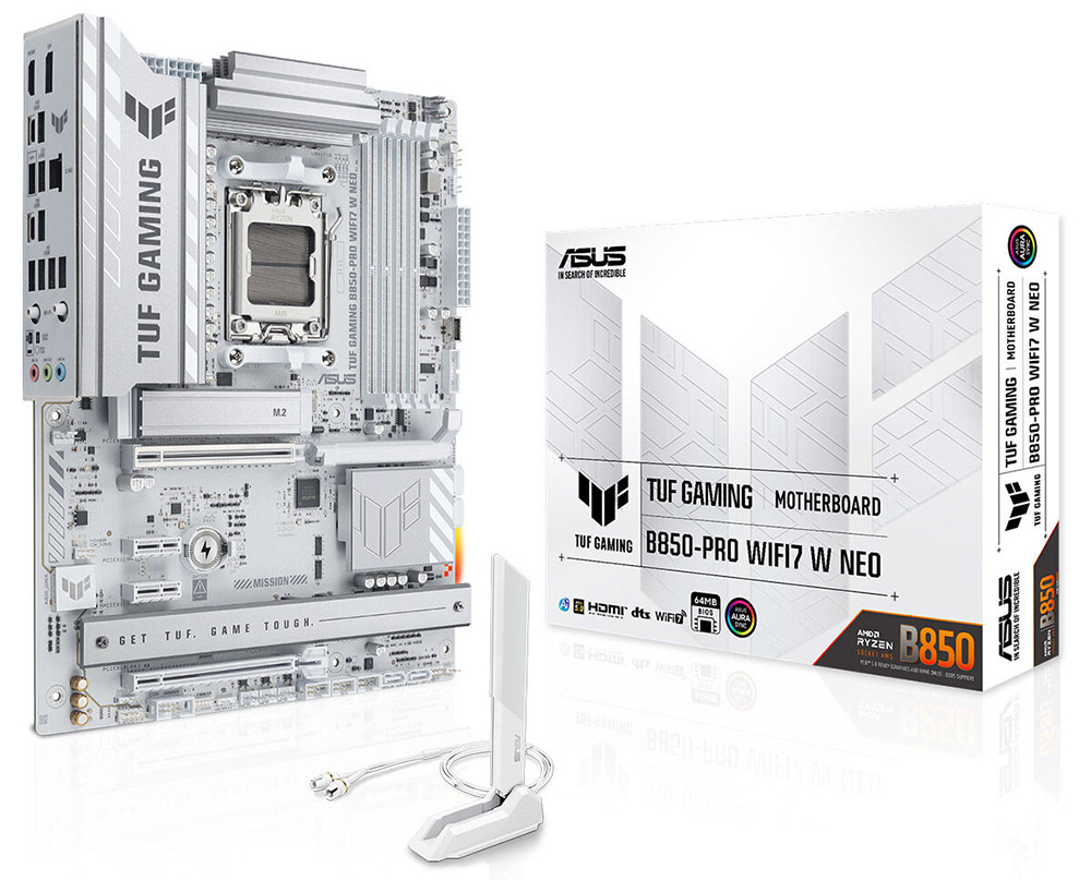 ASUS TUF GAMING B850-PRO WIFI7 W NEO DDR5 HDMI-DP PCIE 5.0 AM5 ATX