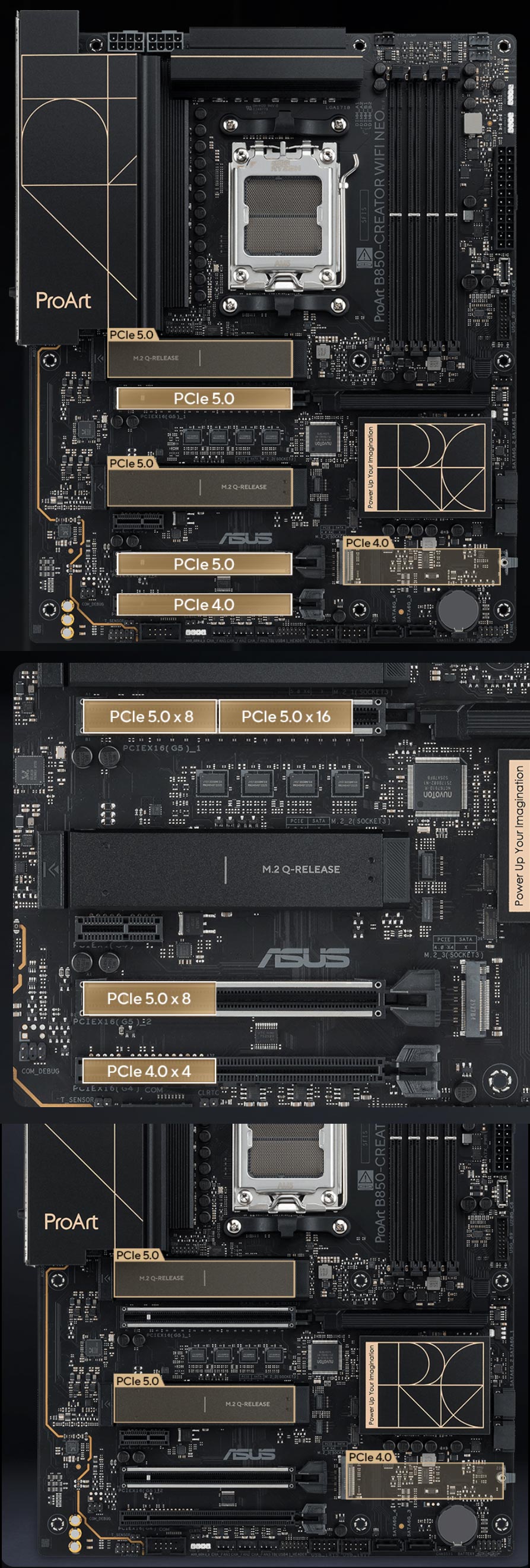 ASUS PROART B850-CREATOR WIFI NEO DDR5 HDMI-DP PCIE 5.0 AM5 ATX