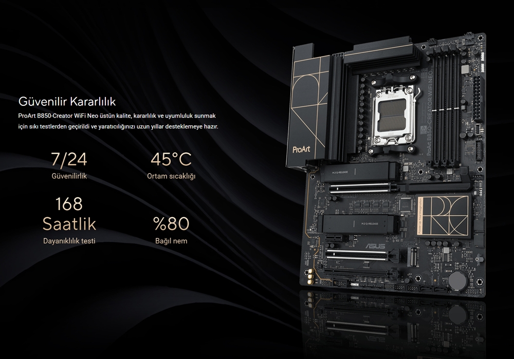 ASUS PROART B850-CREATOR WIFI NEO DDR5 HDMI-DP PCIE 5.0 AM5 ATX