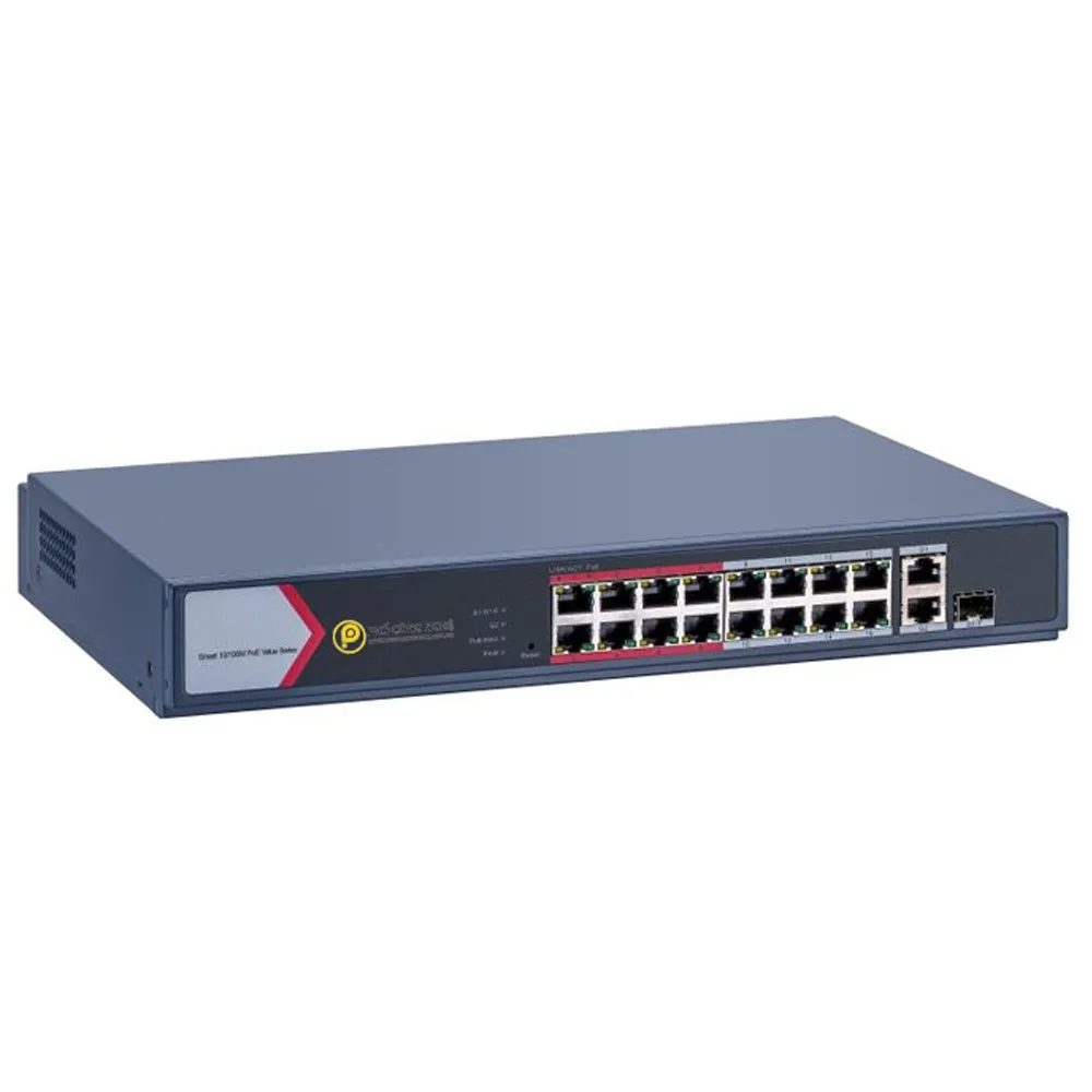 HIKVISION 16port PoE 230w 1-SFP 1-Uplink Gigabit Yönetilebilir Switch DS-3E1518P-EI ikinci görünüm