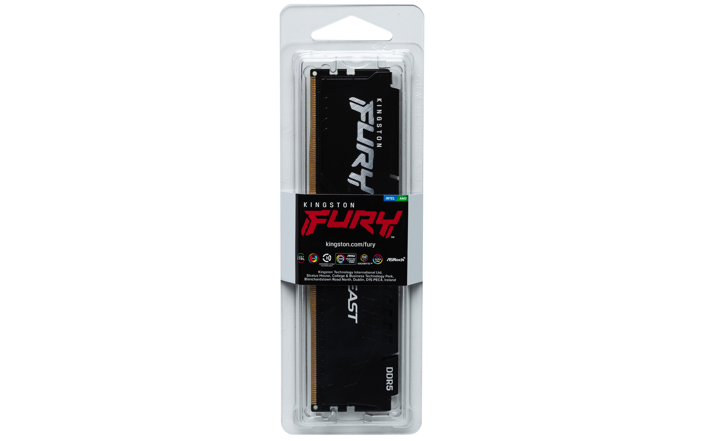 KINGSTON 16GB DDR5 5200MHZ CL40 PC RAM FURY BEAST KF552C40BB-16