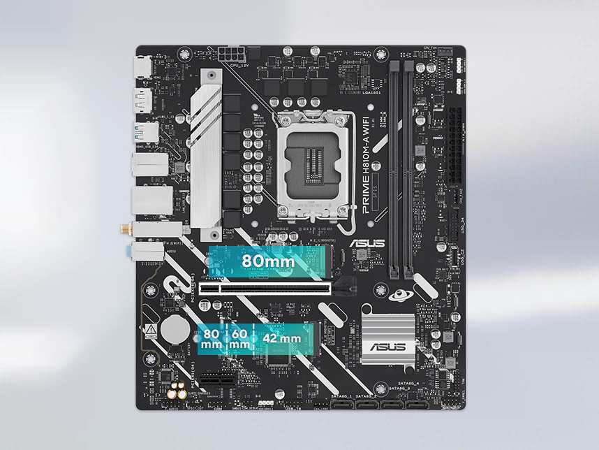 ASUS PRIME H810M-A WIFI6 DDR5 HDMI-DP PCIE 4.0 1851p mATX