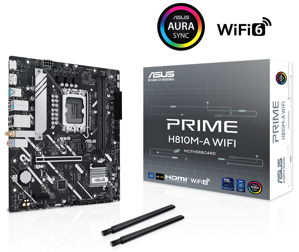 ASUS PRIME H810M-A WIFI6 DDR5 HDMI-DP PCIE 4.0 1851p mATX