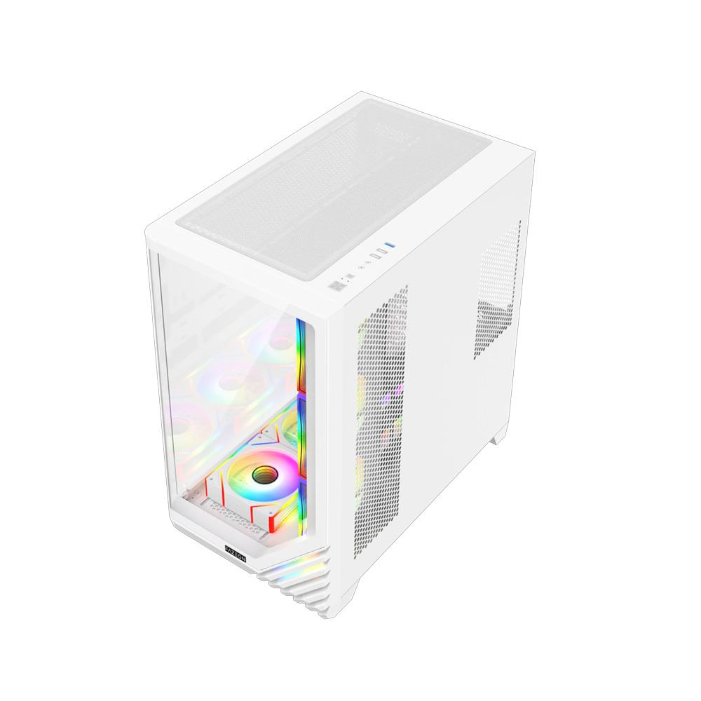 FAZEON F3 750W 80+ BRONZE ARGB ATX Gamıng Pc Kasa Beyaz