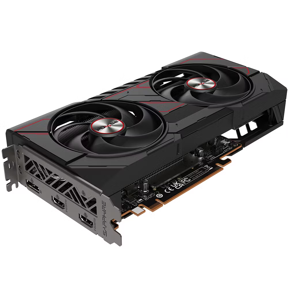 SAPPHIRE 16GB PULSE GAMING OC DUAL RX9060XT 11350-03-20G GDDR6 128bit HDMI DP PCIe 5.0