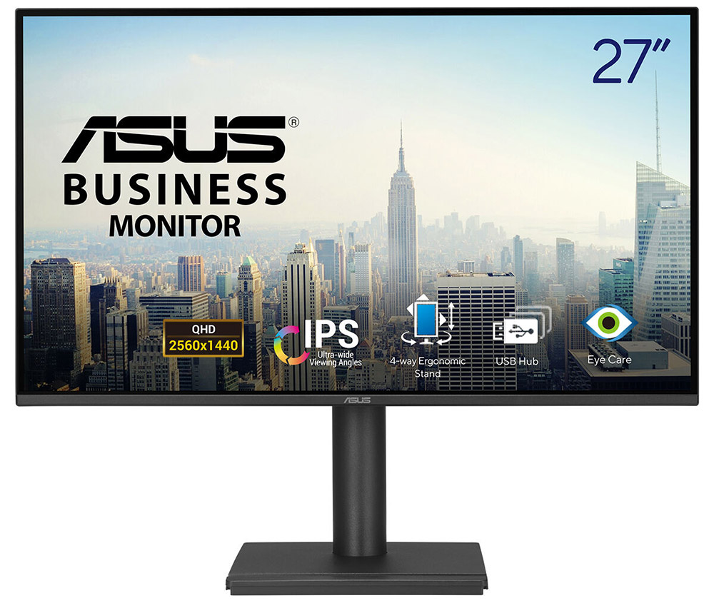 ASUS 27" IPS BE27AQ 5MS 75HZ HDMI-DP Multimedya Pivot Kurumsal Monitör 2560x1440 / 90LM03I1-B01171 Garanti Süresi : 36 Ay