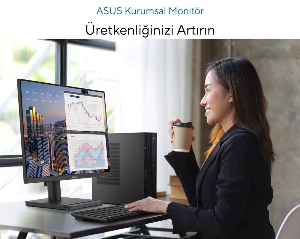 ASUS 27" IPS BE27AQ 5MS 75HZ HDMI-DP Multimedya Pivot Kurumsal Monitör 2560x1440 / 90LM03I1-B01171 Garanti Süresi : 36 Ay