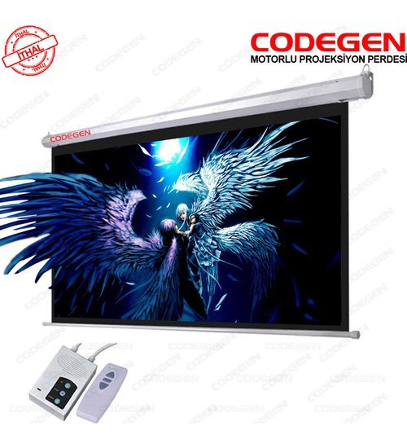 CODEGEN EX30 300x225 Motorlu Projeksiyon Perdesi