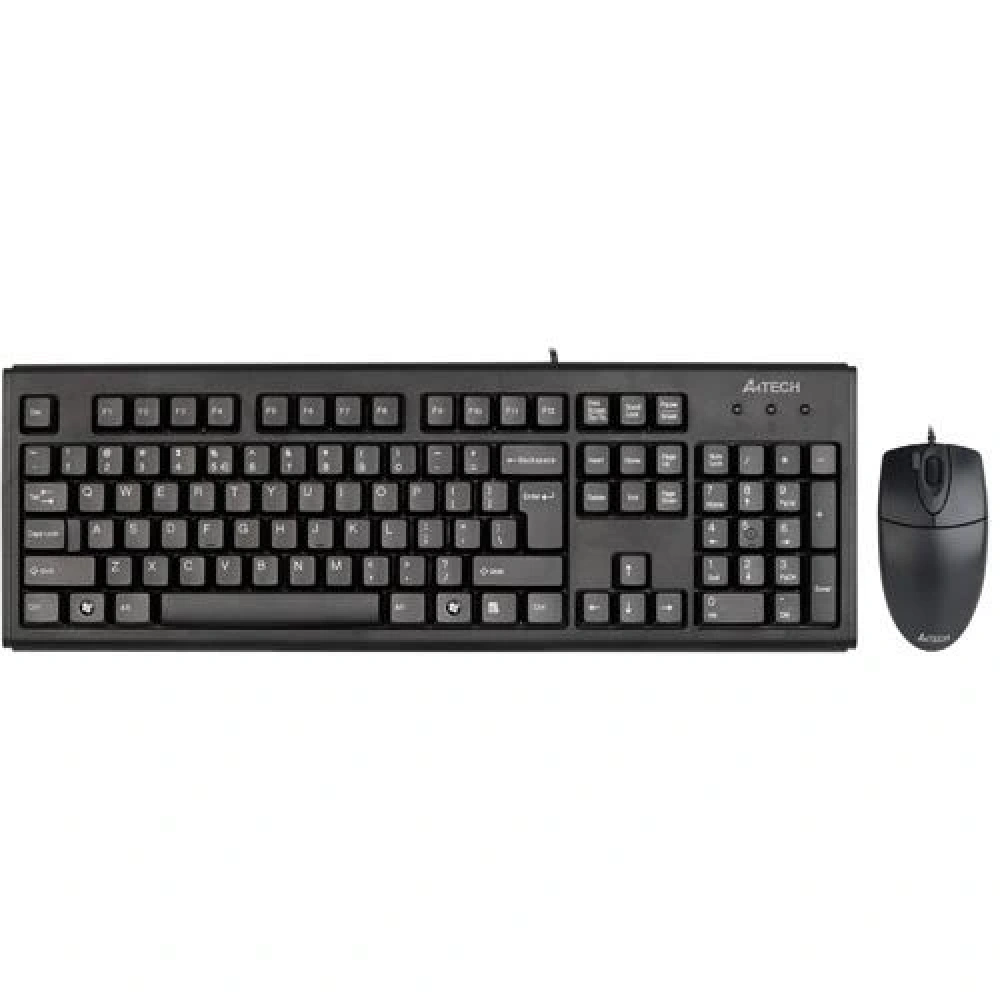 A4TECH KM-72620D Kablolu USB Q Trk Siyah Klavye - Mouse Set ikinci görünüm
