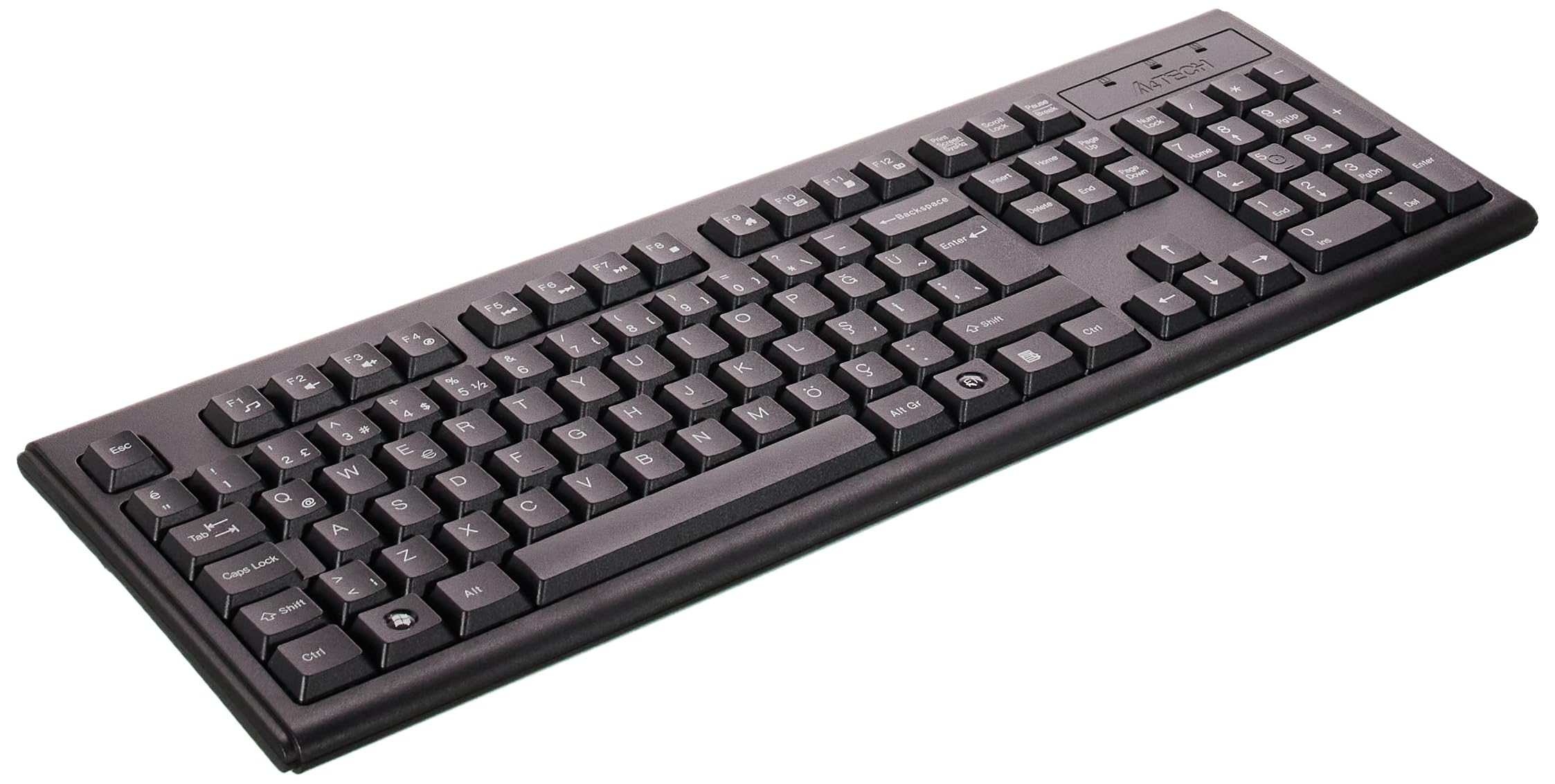 A4TECH KM-72620D Kablolu USB Q Trk Siyah Klavye - Mouse Set
