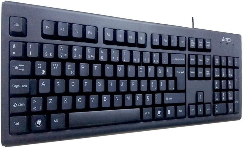 A4TECH KM-720 Kablolu USB Q Trk Siyah Klavye