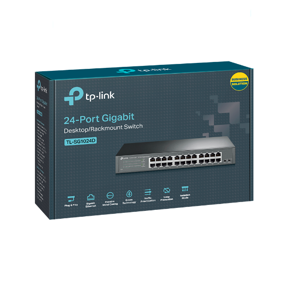 TP-LINK 24port Gigabit Yönetilemez Switch TL-SG1024D