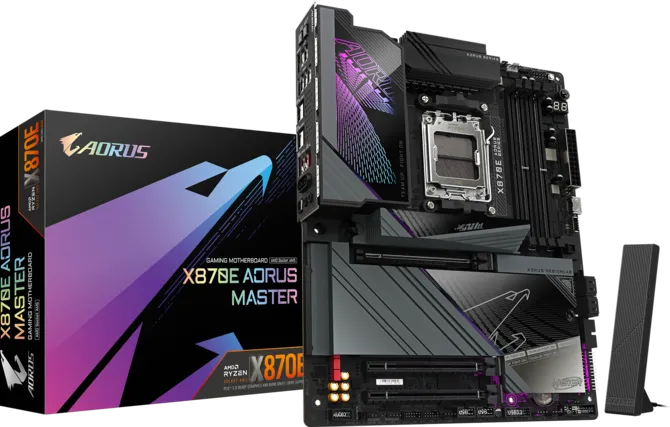 GIGABYTE X870E AORUS MASTER WIFI7 DDR5 HDMI-DP TYPEC PCIE 5.0 AM5 ATX