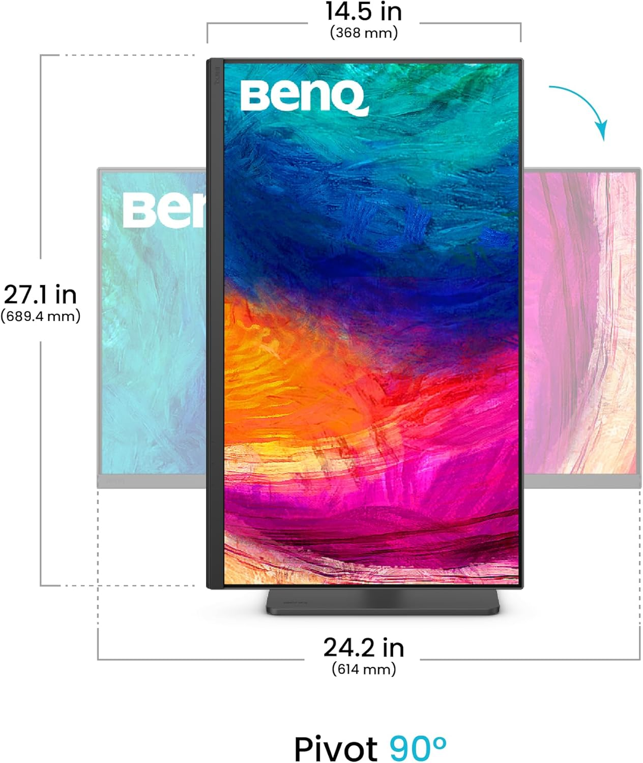 BENQ 27" IPS PD2706QN 5MS 100HZ HDMI-DP TYPEC Grafik Tasarım Monitörü 2560x1440