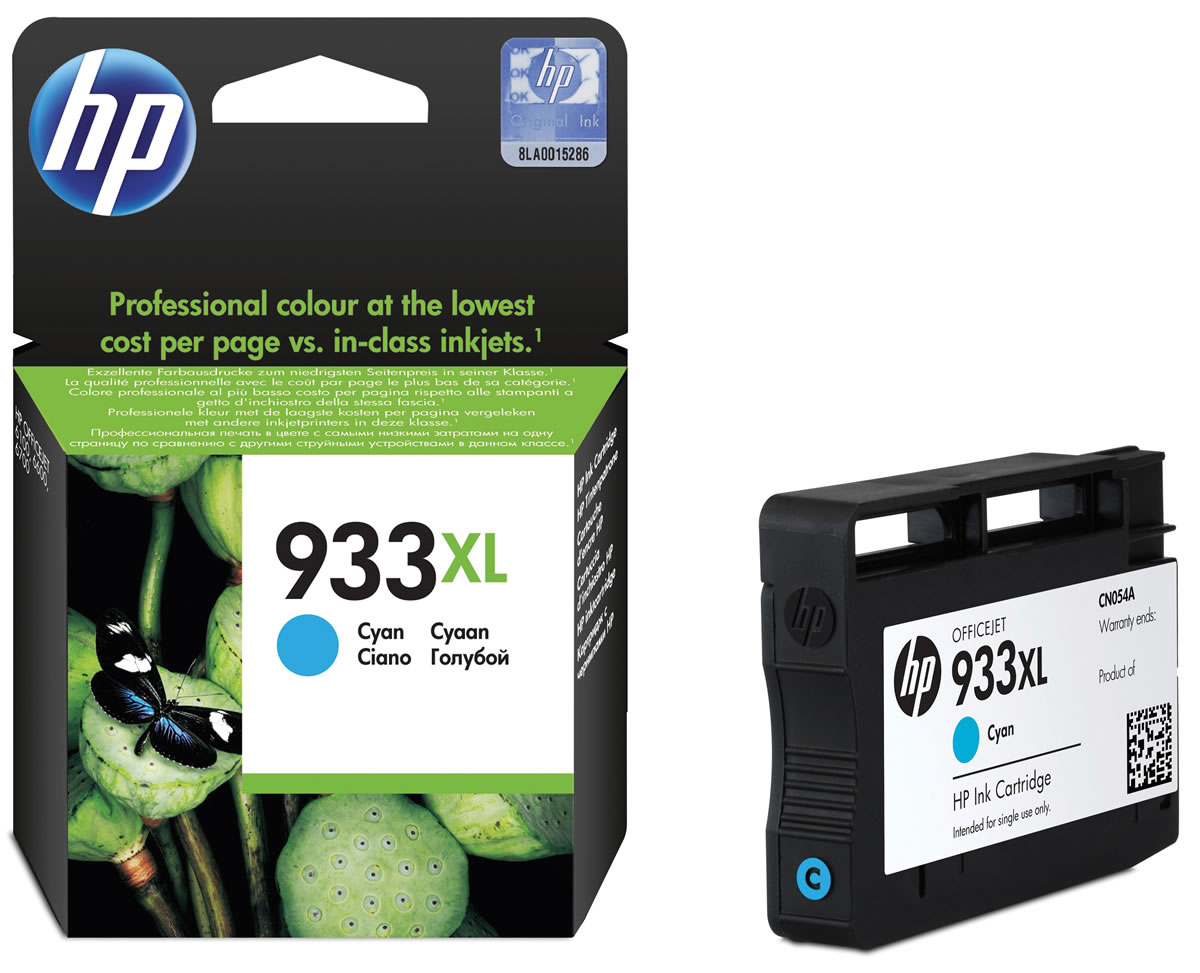 HP 933XL Camgöbeği Orijinal Yüksek Kapasiteli Mürekkep Kartuşu (CN054AE)