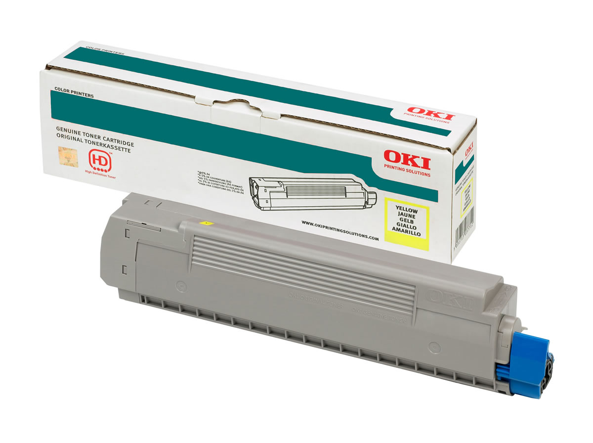 OKI MC760/MC770/MC780 Sarı Orijinal Toner Kartuşu (Yellow Toner Cartridge)