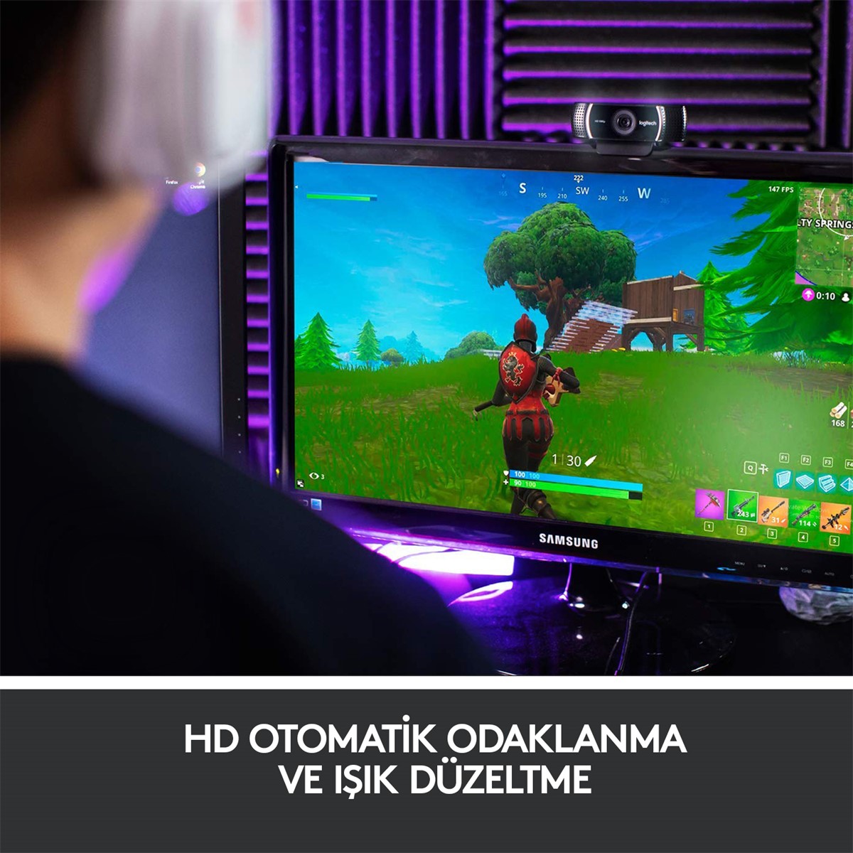 LOGITECH C922 Pro Stream 1920x1080 Web Kamerası (960-001088)