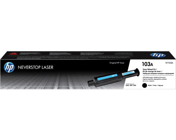 HP 103A Siyah Orijinal Neverstop Lazer Toner Dolum Seti (W1103A Black Reload Kit)