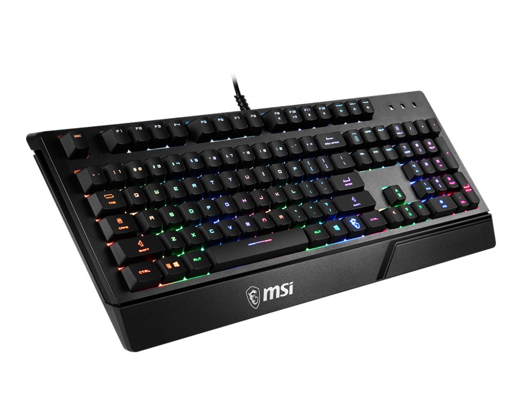 MSI Q TR Vigor GK20 RGB Ledli Sessiz Membran Siyah Oyuncu Klavyesi